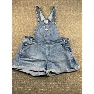 LEVI’S Vintage Shortalls Denim Bib Overalls Two Horse Brand Womens Plus Size 20W
